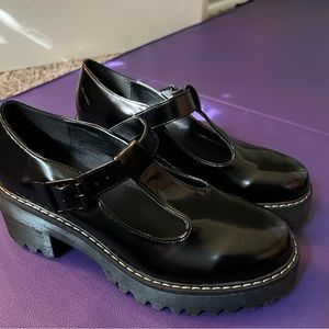 Never worn platform mary janes.